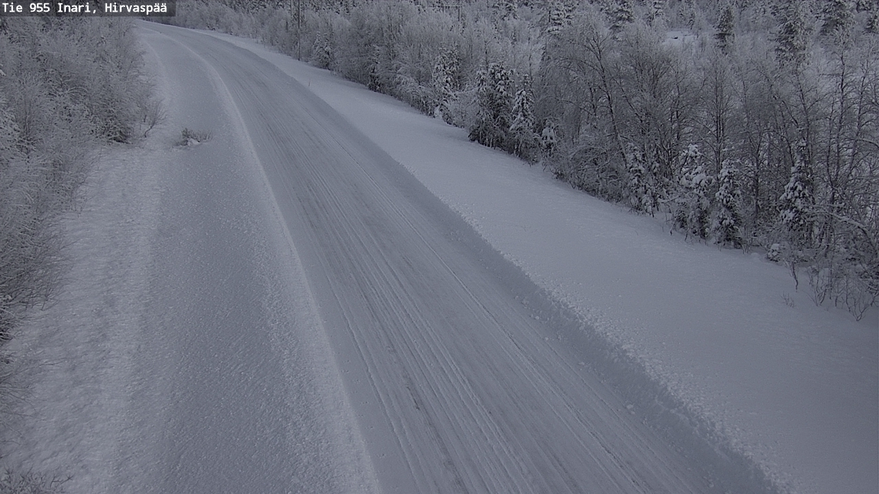 Weather Camera Image Väg 955 Enare, Hirvaspää, Inari, Lappi