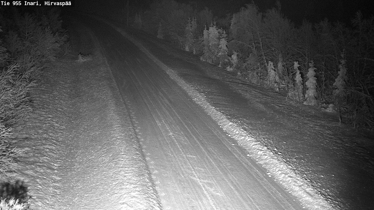 Weather Camera Image Road 955 Inari, Hirvaspää, Inari, Lappi