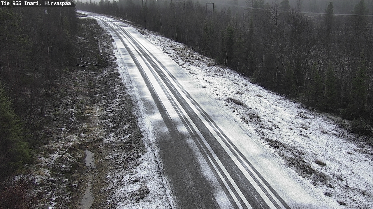 Kelikamerat Kuva Tie 955 Inari, Hirvaspää, Inari, Lappi