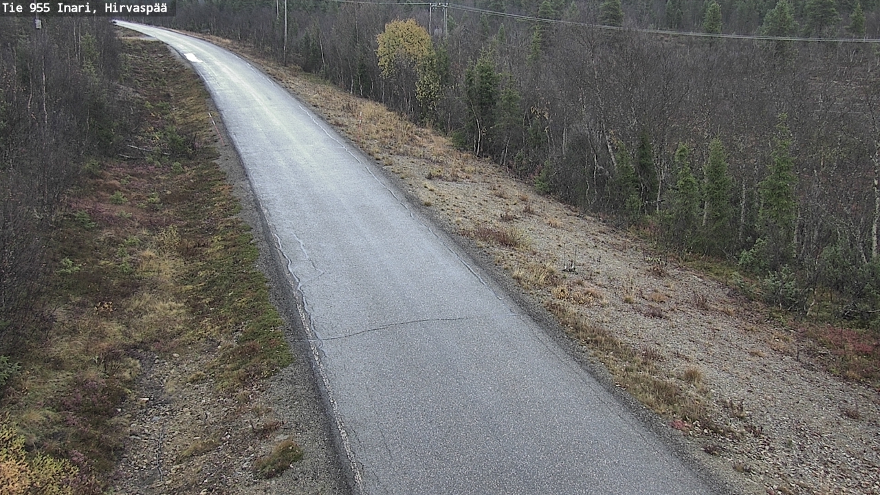 Weather Camera Image Väg 955 Enare, Hirvaspää, Inari, Lappi