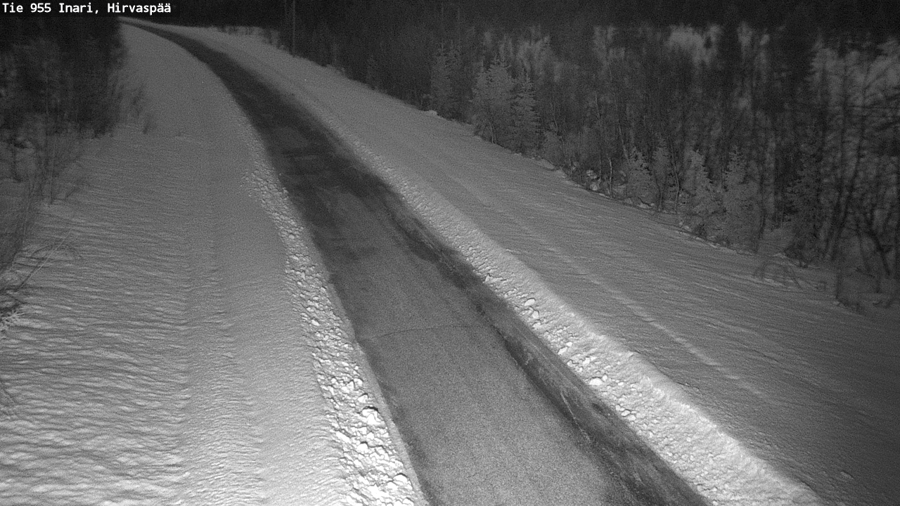 Kelikamerat Kuva Tie 955 Inari, Hirvaspää, Inari, Lappi