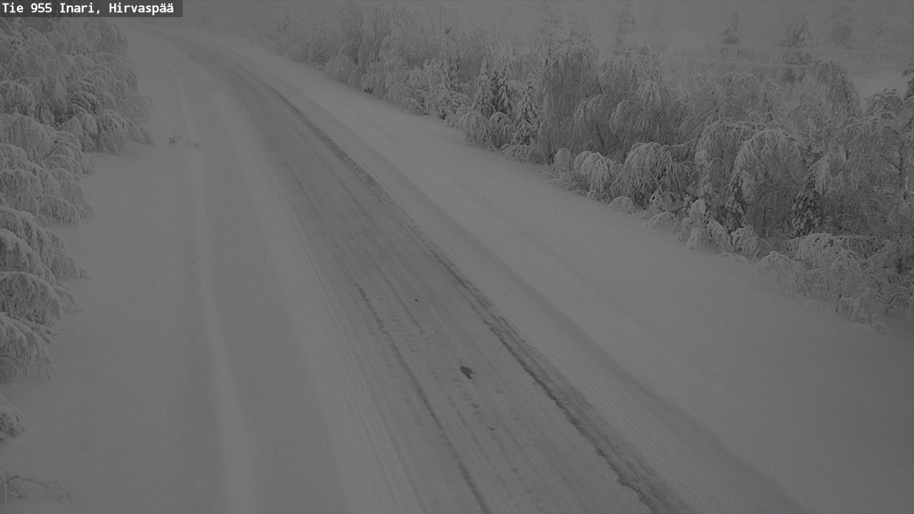 Kelikamerat Kuva Tie 955 Inari, Hirvaspää, Inari, Lappi