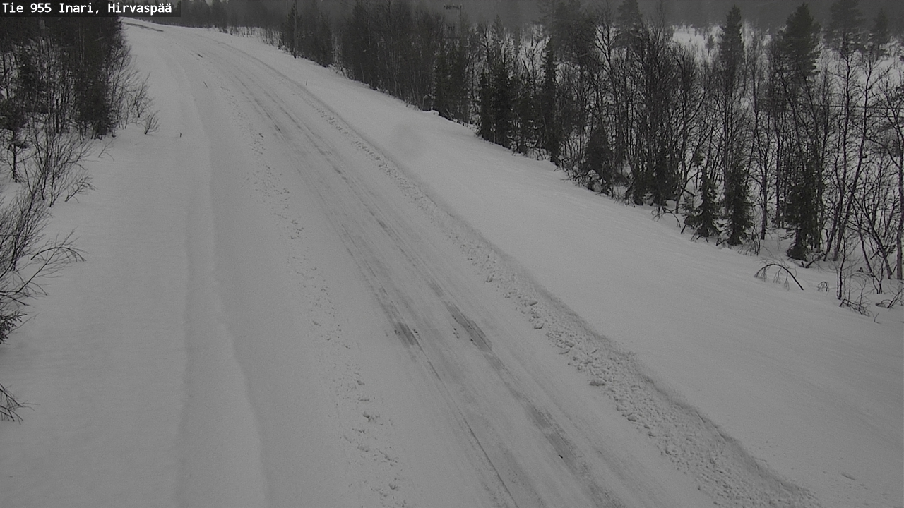 Weather Camera Image Road 955 Inari, Hirvaspää, Inari, Lappi
