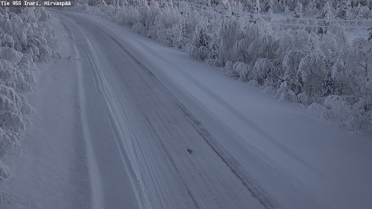 Weather Camera Image Väg 955 Enare, Hirvaspää, Inari, Lappi