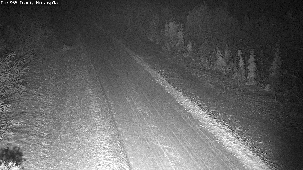 Weather Camera Image Road 955 Inari, Hirvaspää, Inari, Lappi