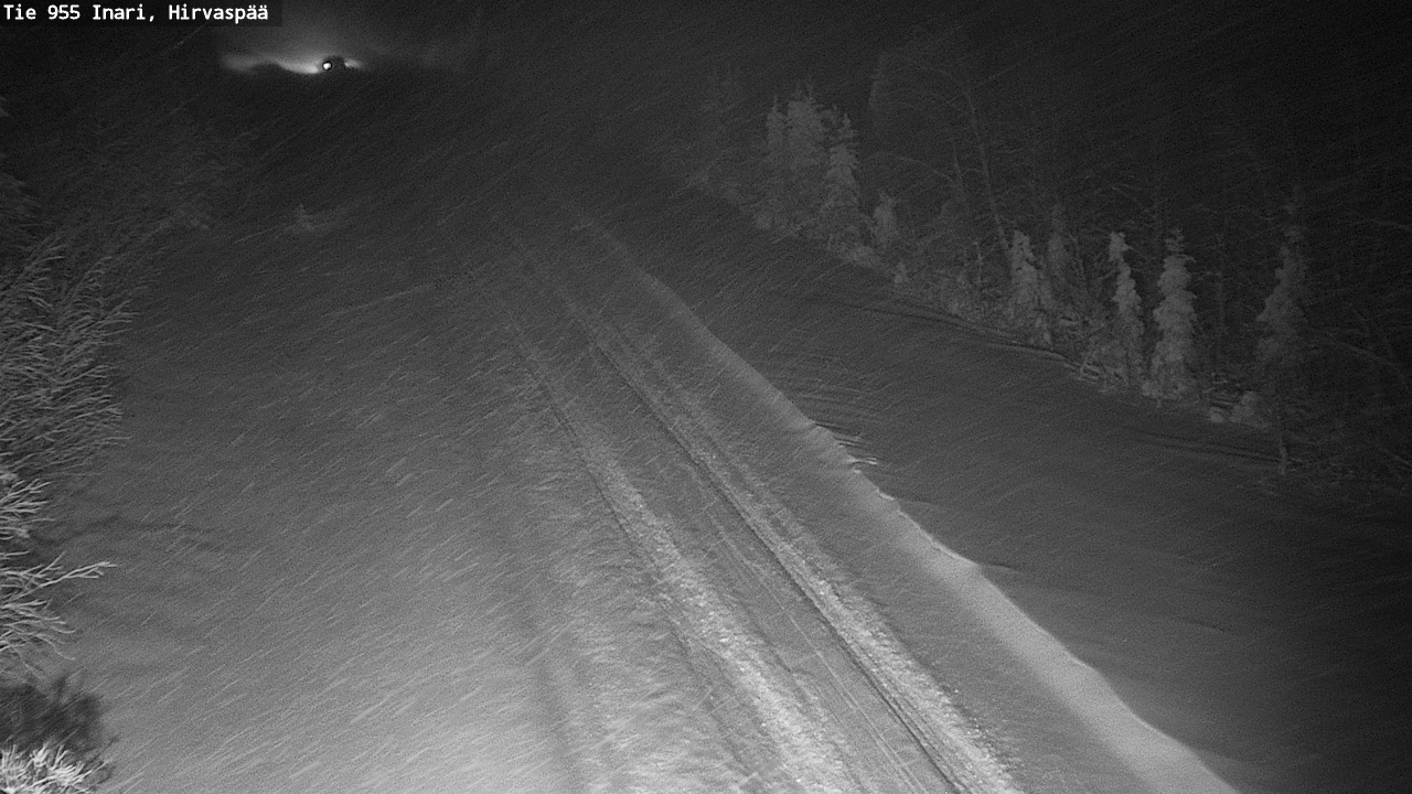 Weather Camera Image Road 955 Inari, Hirvaspää, Inari, Lappi