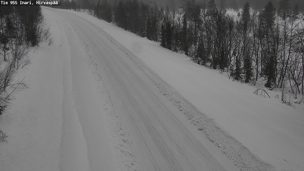 Kelikamerat Kuva Tie 955 Inari, Hirvaspää, Inari, Lappi
