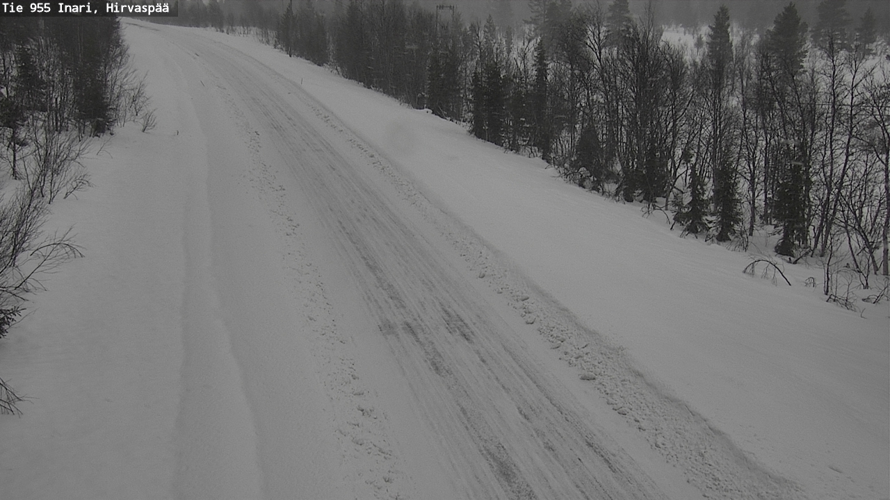 Weather Camera Image Road 955 Inari, Hirvaspää, Inari, Lappi