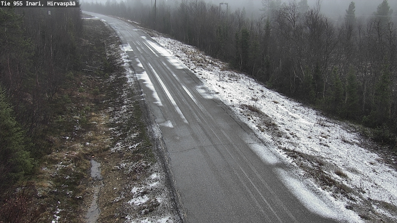 Kelikamerat Kuva Tie 955 Inari, Hirvaspää, Inari, Lappi
