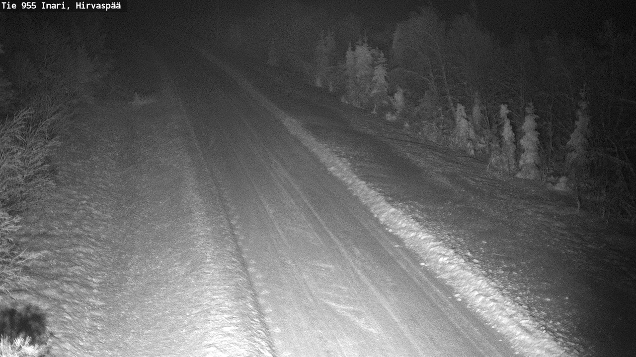 Weather Camera Image Road 955 Inari, Hirvaspää, Inari, Lappi