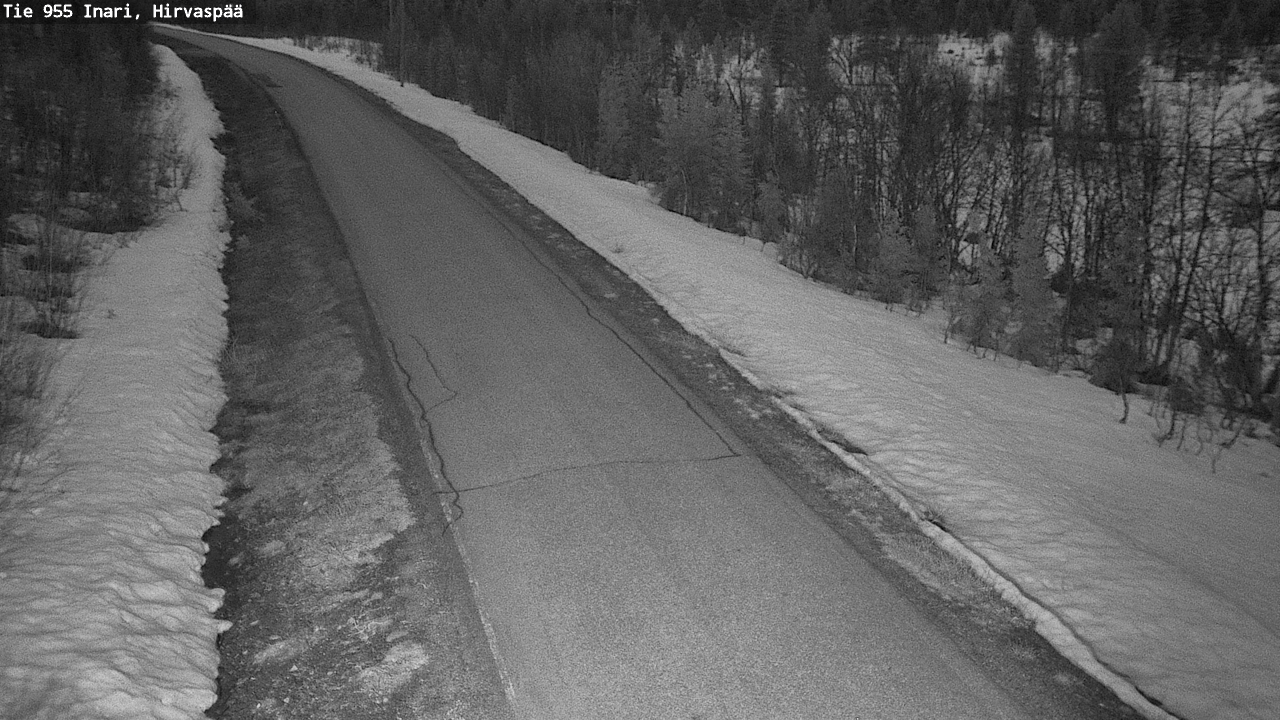 Weather Camera Image Road 955 Inari, Hirvaspää, Inari, Lappi