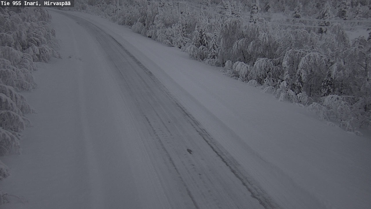 Kelikamerat Kuva Tie 955 Inari, Hirvaspää, Inari, Lappi