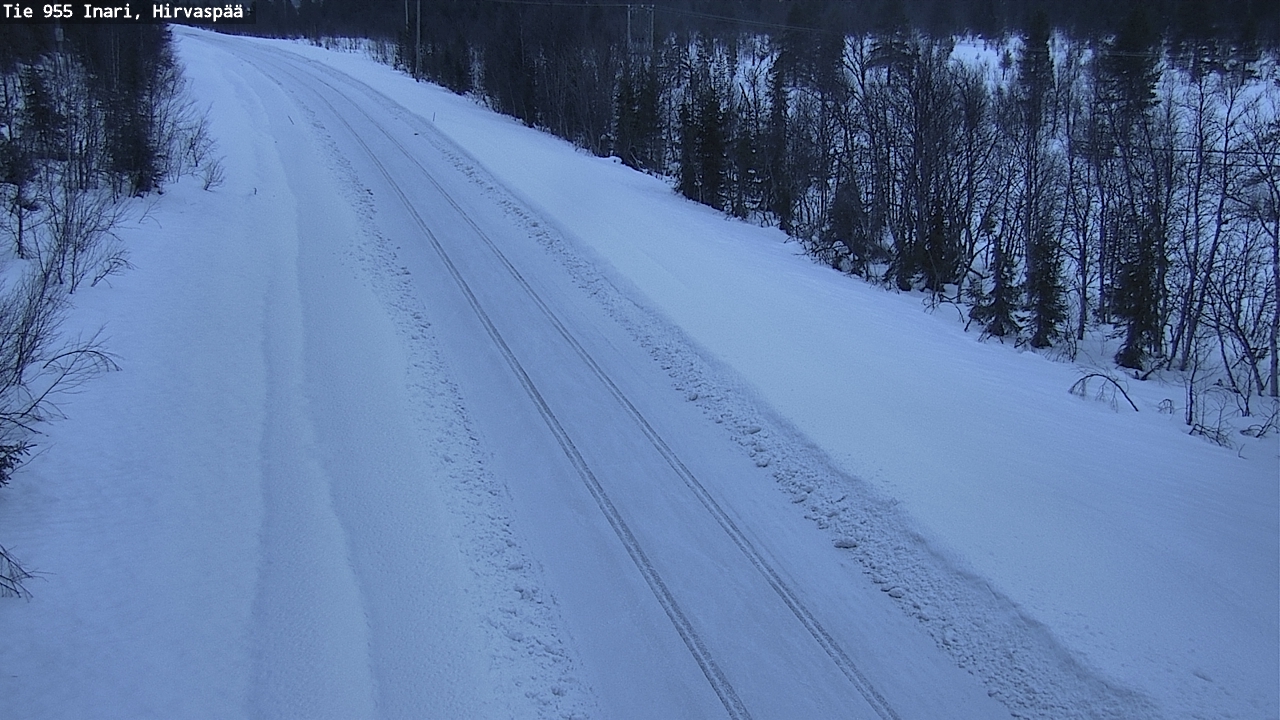 Kelikamerat Kuva Tie 955 Inari, Hirvaspää, Inari, Lappi