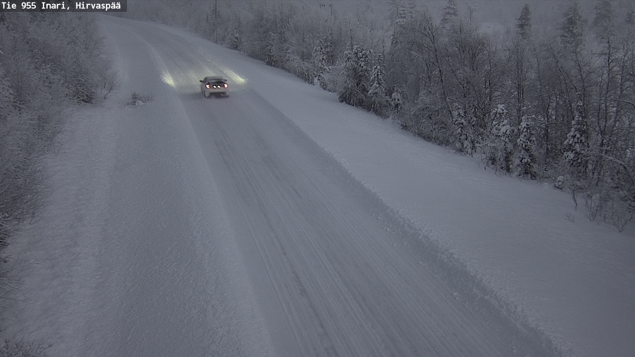 Weather Camera Image Väg 955 Enare, Hirvaspää, Inari, Lappi