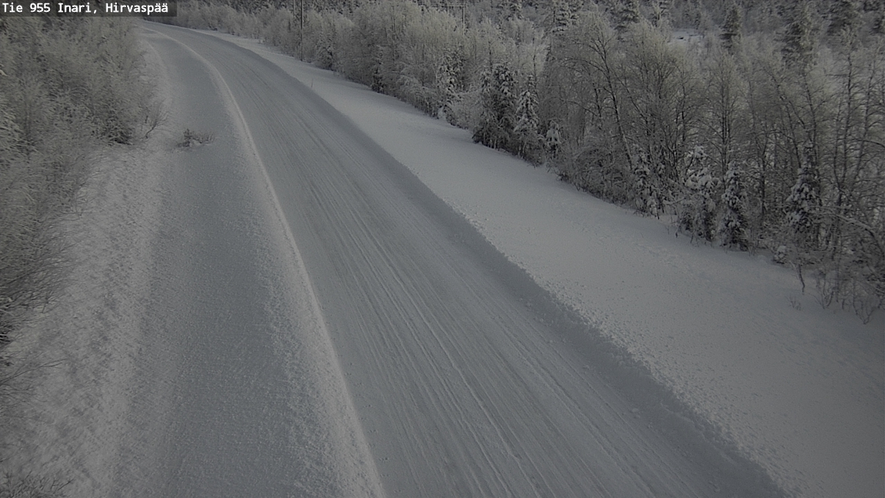 Weather Camera Image Väg 955 Enare, Hirvaspää, Inari, Lappi