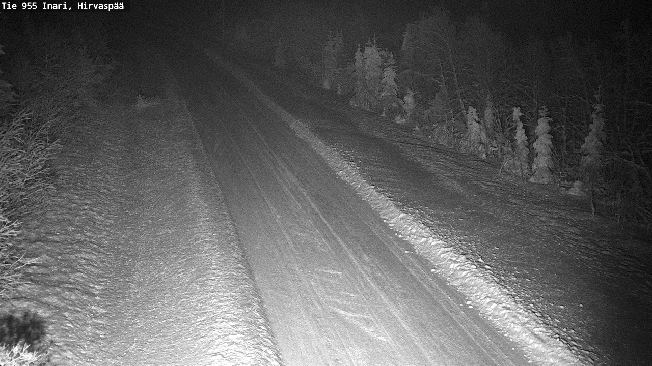 Weather Camera Image Road 955 Inari, Hirvaspää, Inari, Lappi