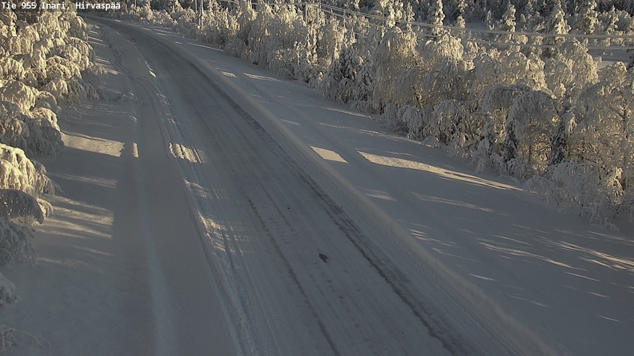 Weather Camera Image Väg 955 Enare, Hirvaspää, Inari, Lappi