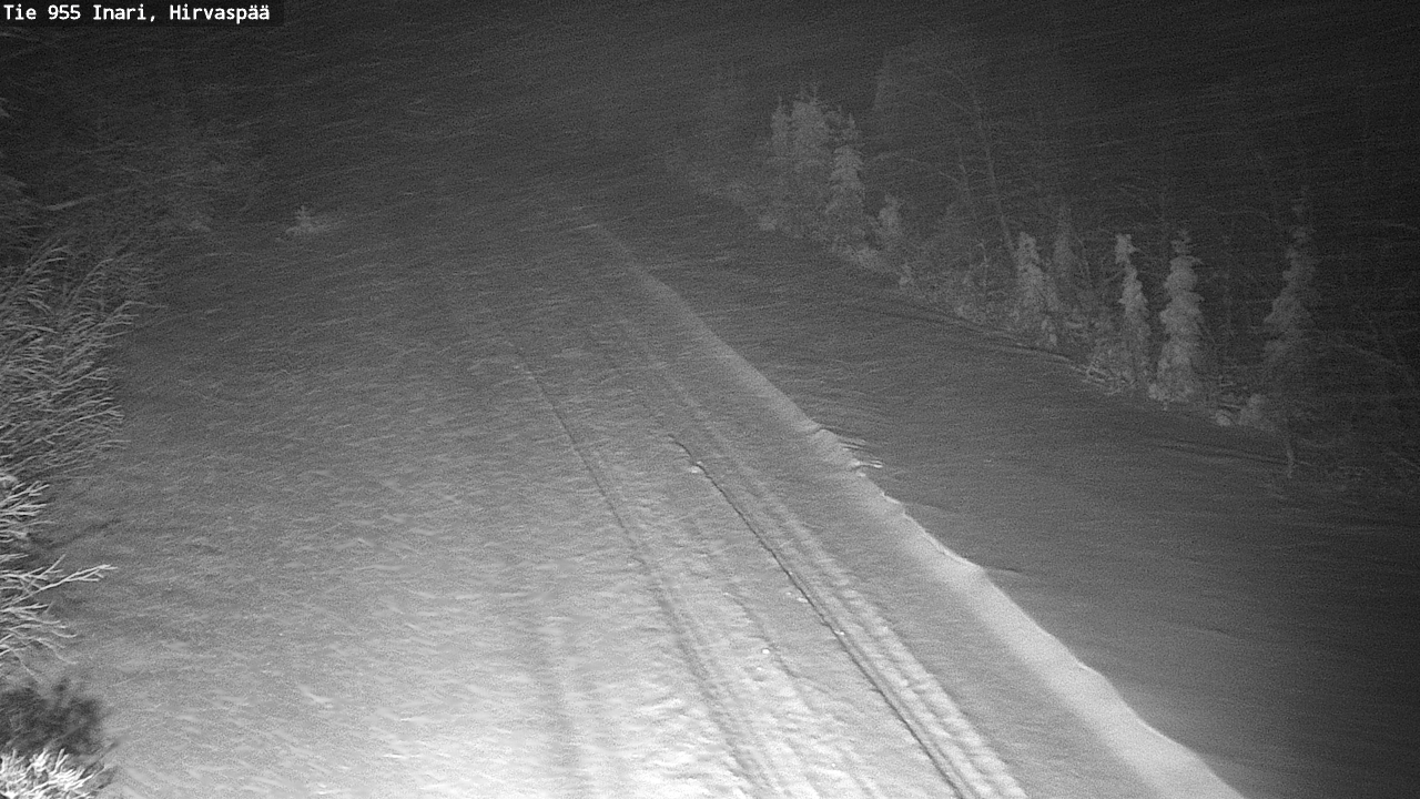 Weather Camera Image Road 955 Inari, Hirvaspää, Inari, Lappi