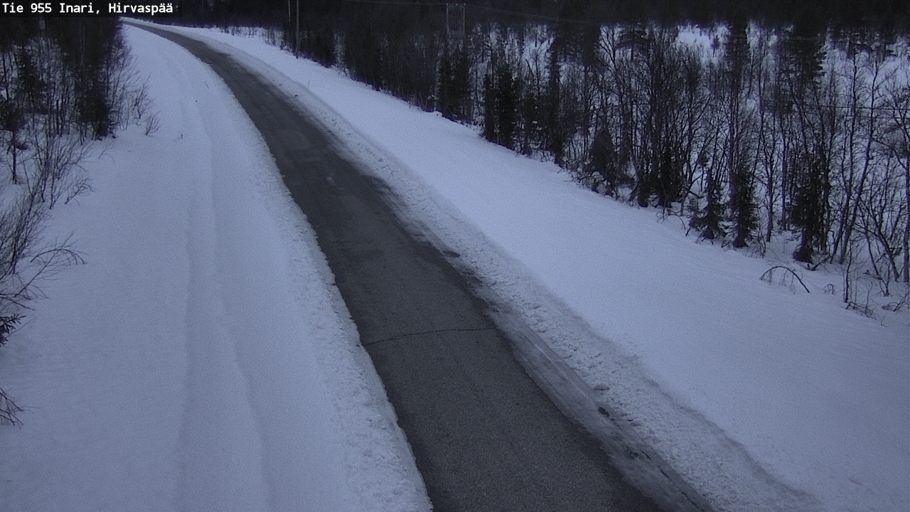 Kelikamerat Kuva Tie 955 Inari, Hirvaspää, Inari, Lappi