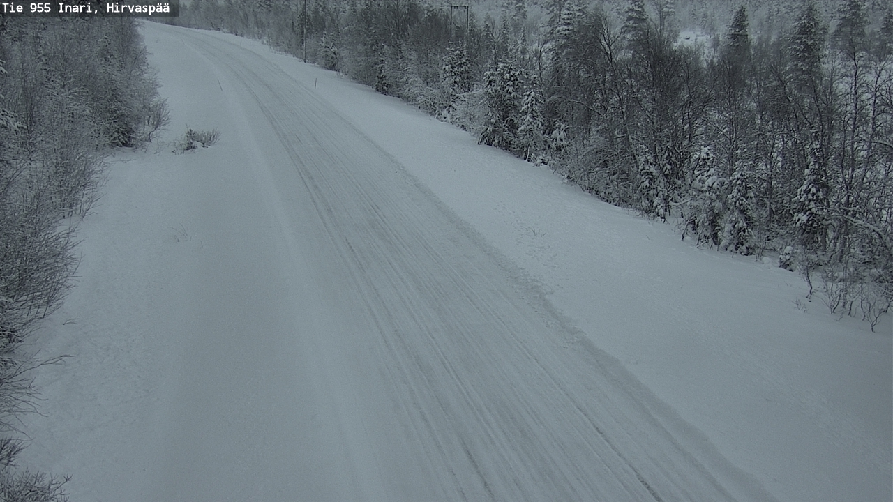 Kelikamerat Kuva Tie 955 Inari, Hirvaspää, Inari, Lappi