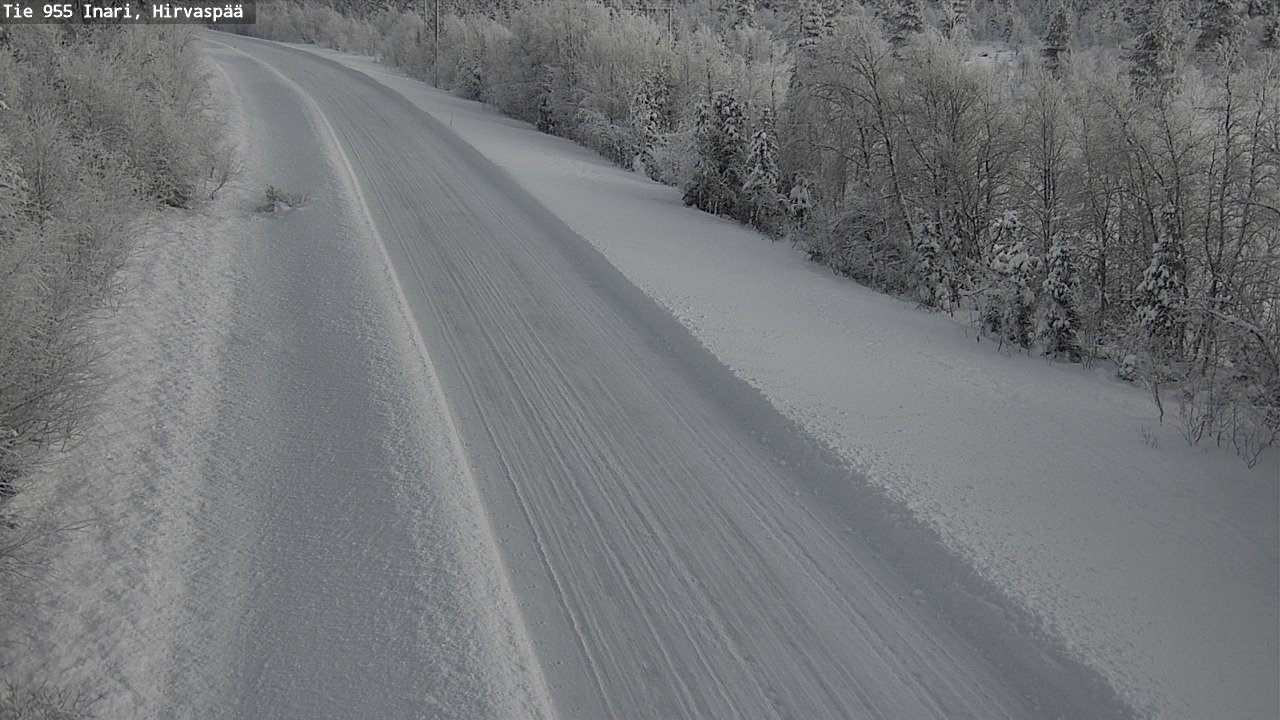 Weather Camera Image Väg 955 Enare, Hirvaspää, Inari, Lappi