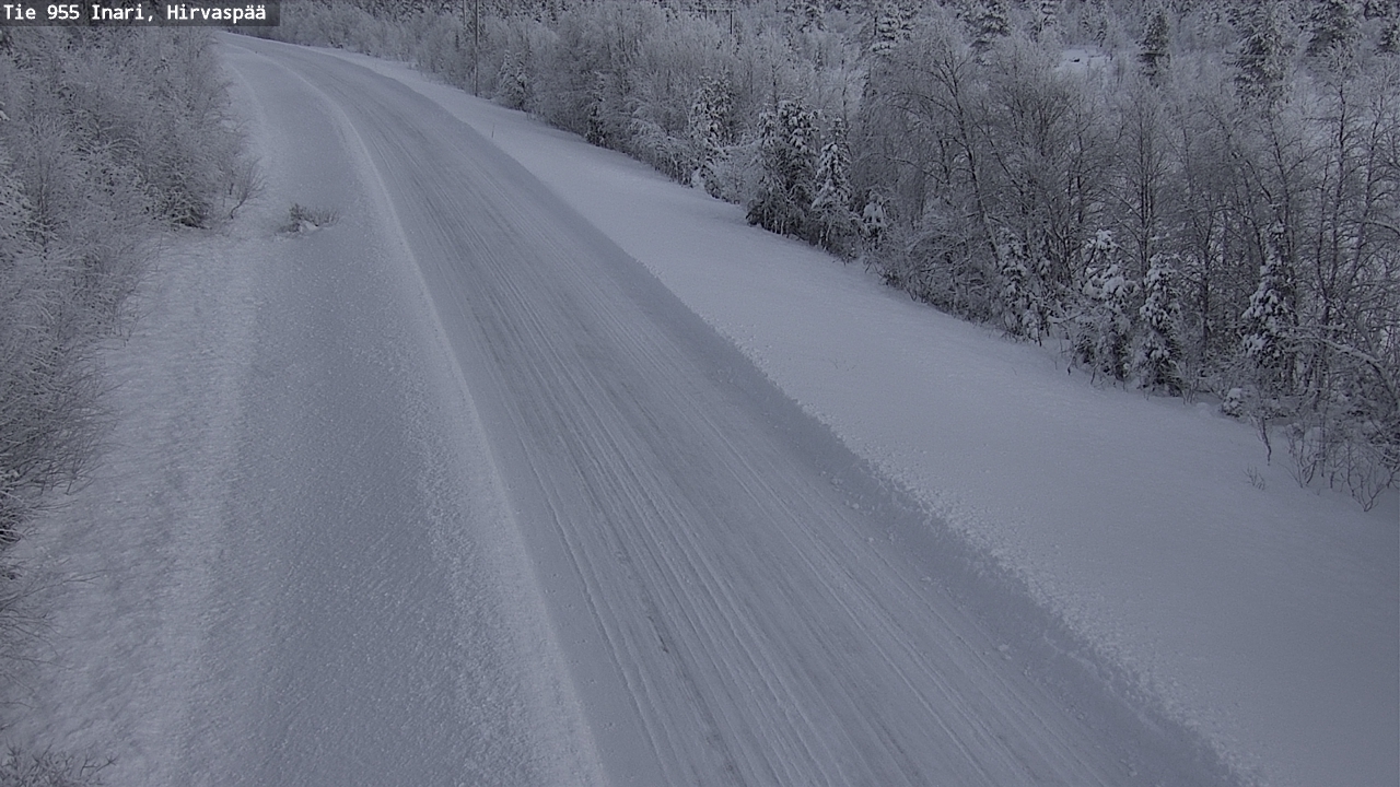 Weather Camera Image Väg 955 Enare, Hirvaspää, Inari, Lappi