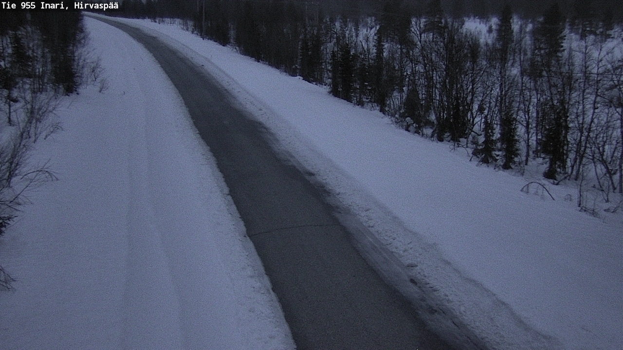 Kelikamerat Kuva Tie 955 Inari, Hirvaspää, Inari, Lappi