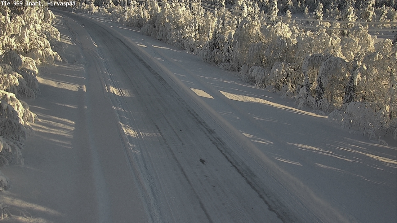 Weather Camera Image Väg 955 Enare, Hirvaspää, Inari, Lappi