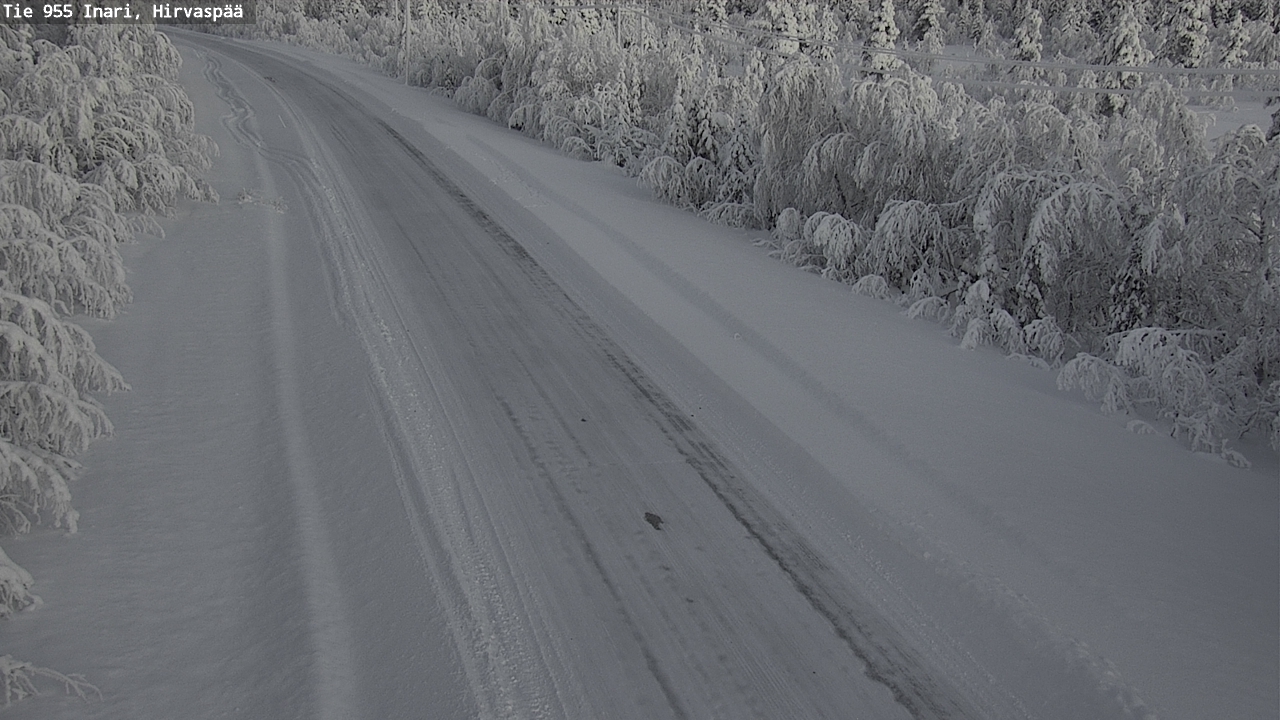 Weather Camera Image Väg 955 Enare, Hirvaspää, Inari, Lappi