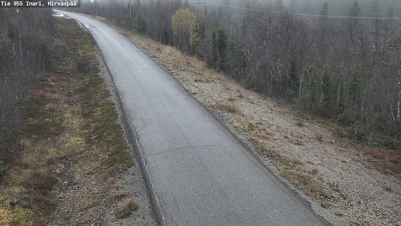 Kelikamerat Kuva Tie 955 Inari, Hirvaspää, Inari, Lappi