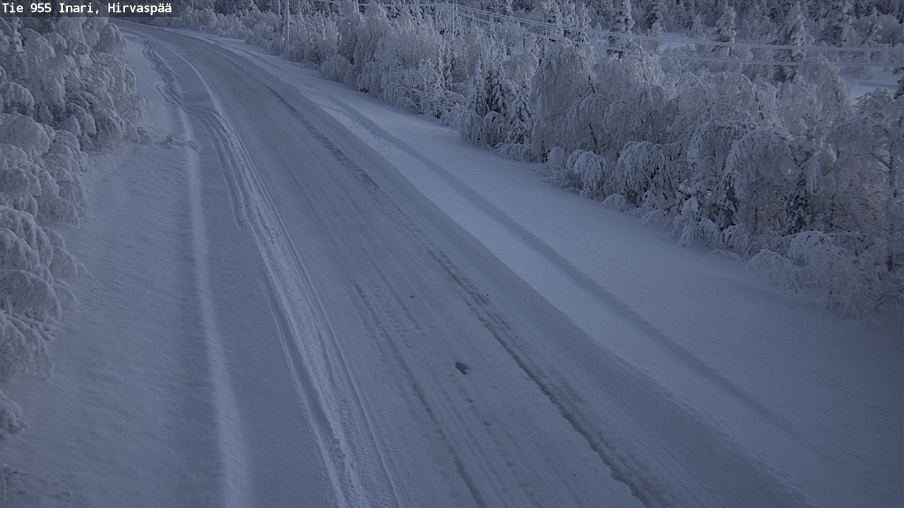 Kelikamerat Kuva Tie 955 Inari, Hirvaspää, Inari, Lappi