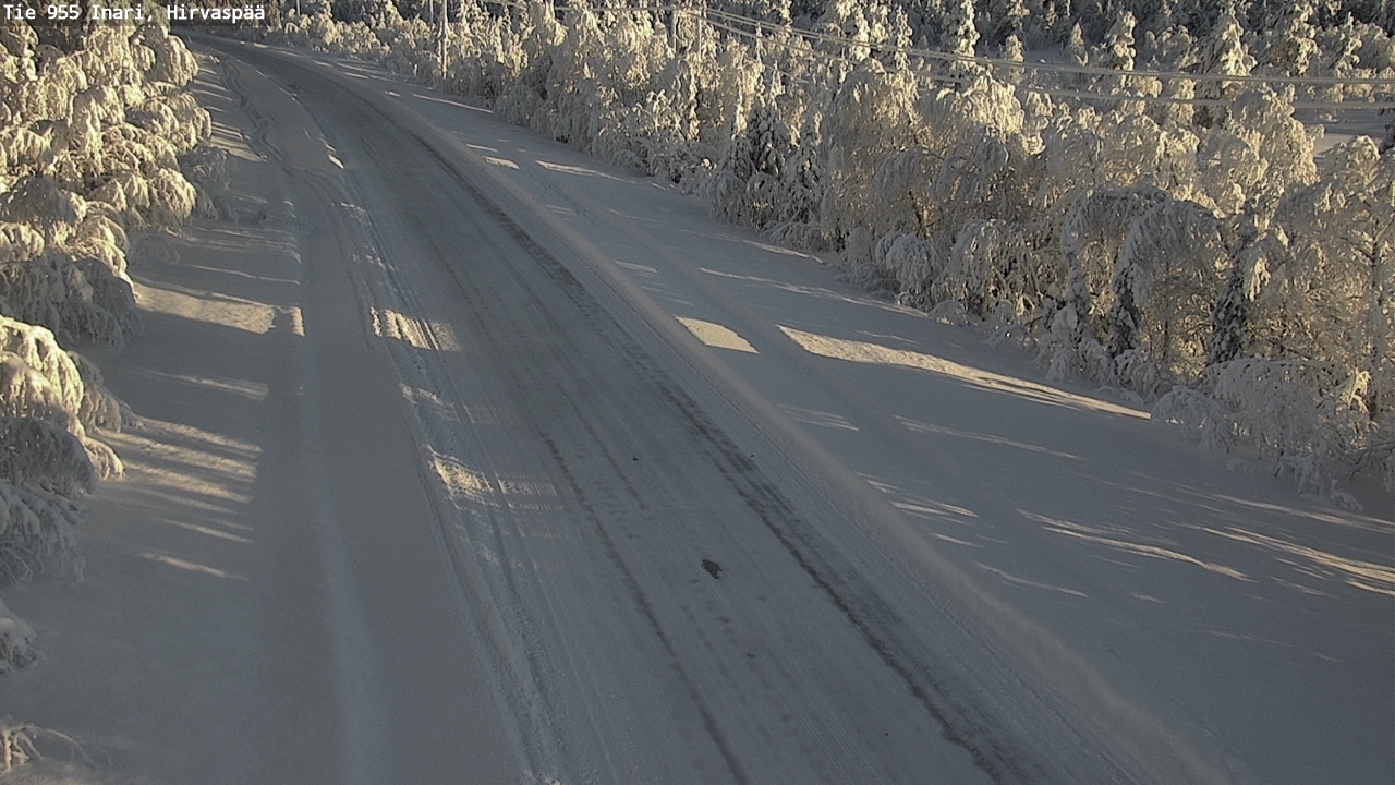 Weather Camera Image Väg 955 Enare, Hirvaspää, Inari, Lappi