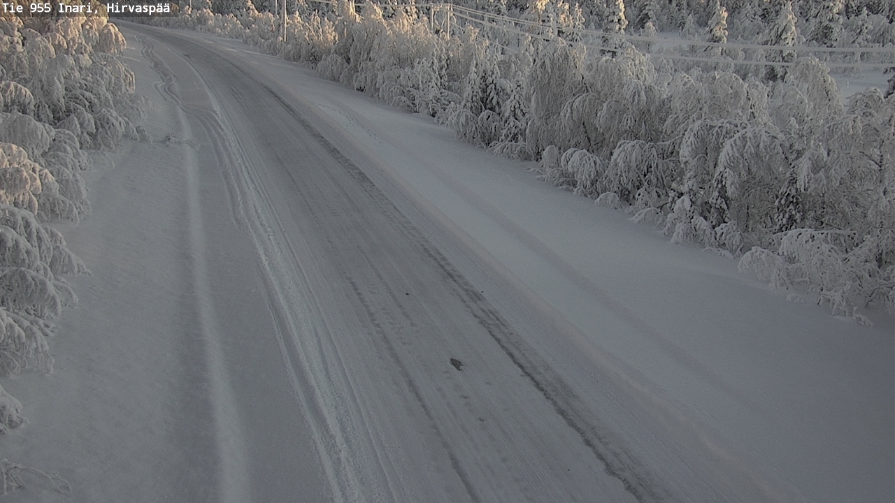Weather Camera Image Väg 955 Enare, Hirvaspää, Inari, Lappi