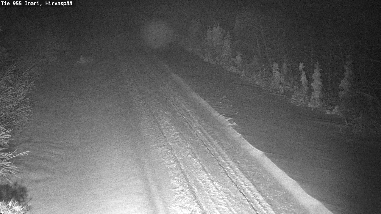 Weather Camera Image Road 955 Inari, Hirvaspää, Inari, Lappi