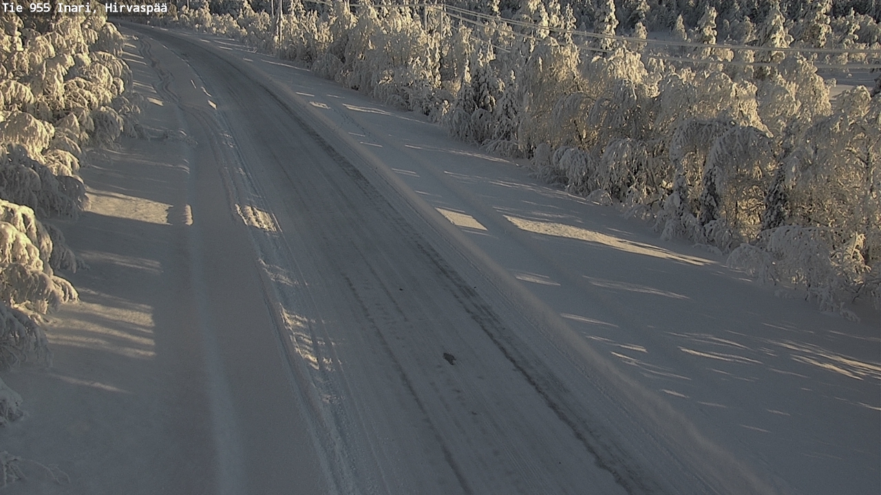 Weather Camera Image Väg 955 Enare, Hirvaspää, Inari, Lappi