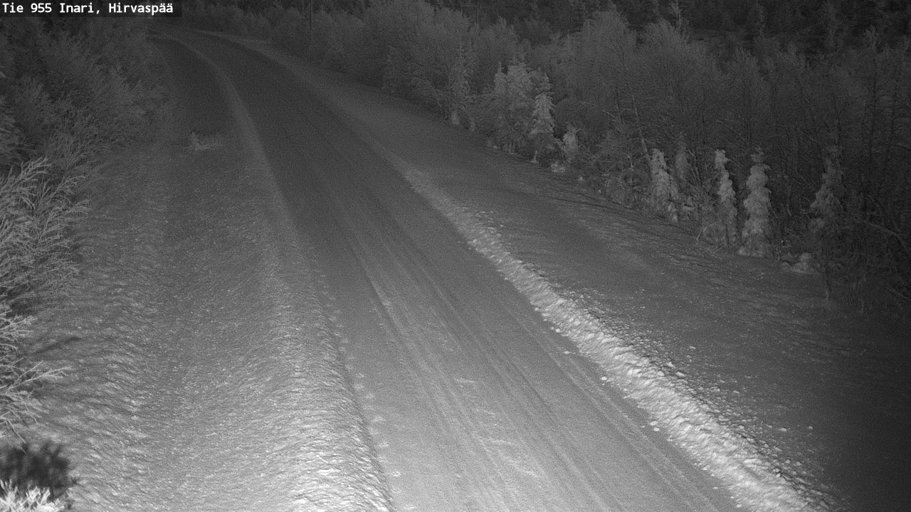 Weather Camera Image Road 955 Inari, Hirvaspää, Inari, Lappi