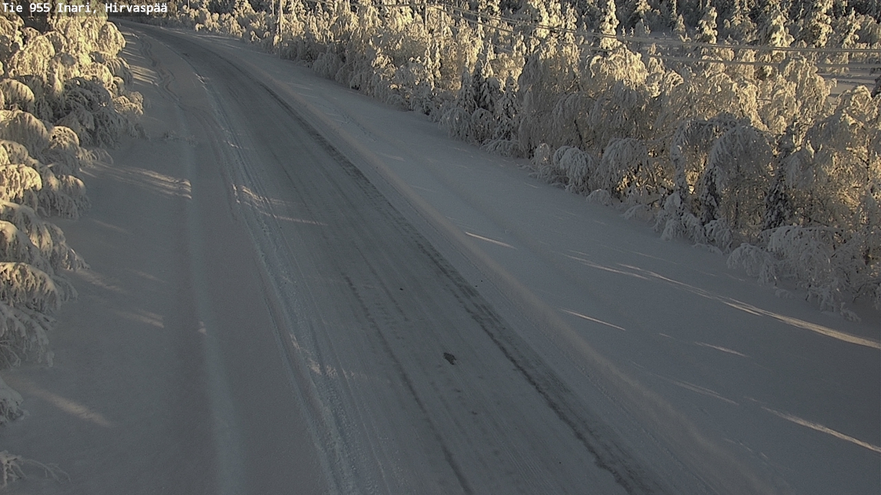 Weather Camera Image Väg 955 Enare, Hirvaspää, Inari, Lappi