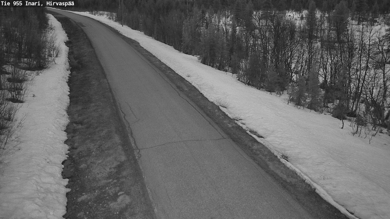 Weather Camera Image Road 955 Inari, Hirvaspää, Inari, Lappi
