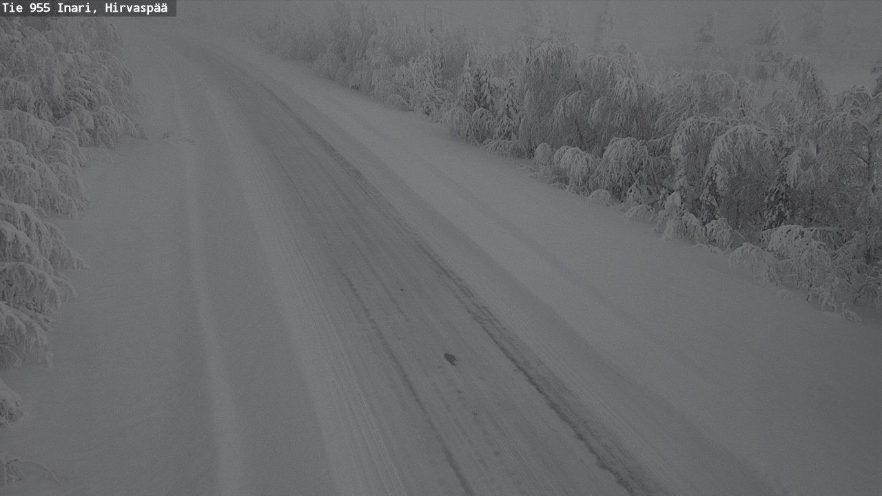Kelikamerat Kuva Tie 955 Inari, Hirvaspää, Inari, Lappi