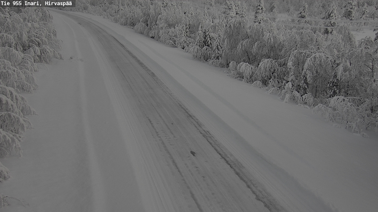 Kelikamerat Kuva Tie 955 Inari, Hirvaspää, Inari, Lappi