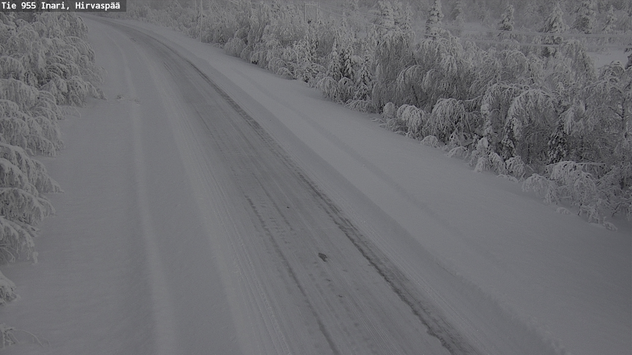 Kelikamerat Kuva Tie 955 Inari, Hirvaspää, Inari, Lappi