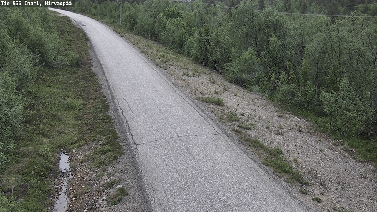 Kelikamerat Kuva Tie 955 Inari, Hirvaspää, Inari, Lappi