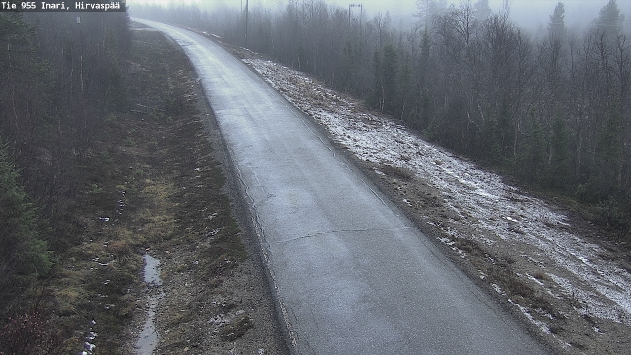 Kelikamerat Kuva Tie 955 Inari, Hirvaspää, Inari, Lappi