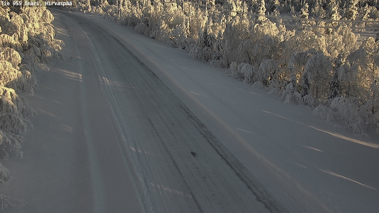 Weather Camera Image Väg 955 Enare, Hirvaspää, Inari, Lappi