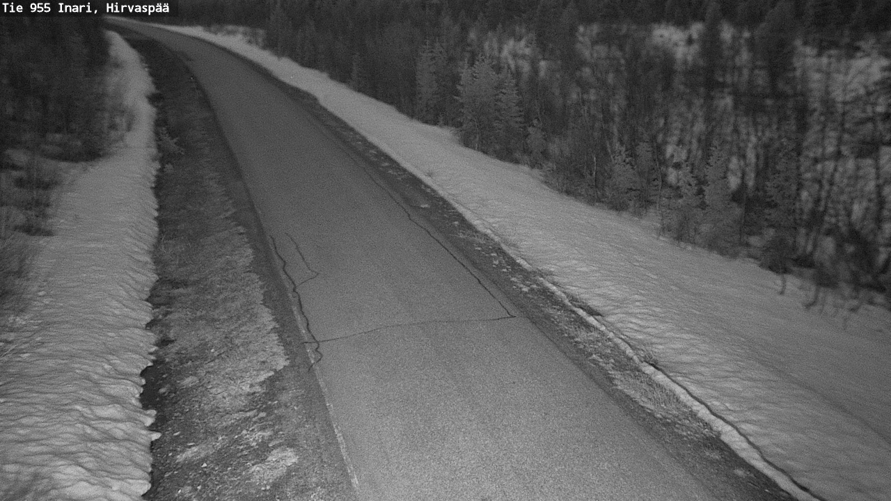 Weather Camera Image Väg 955 Enare, Hirvaspää, Inari, Lappi
