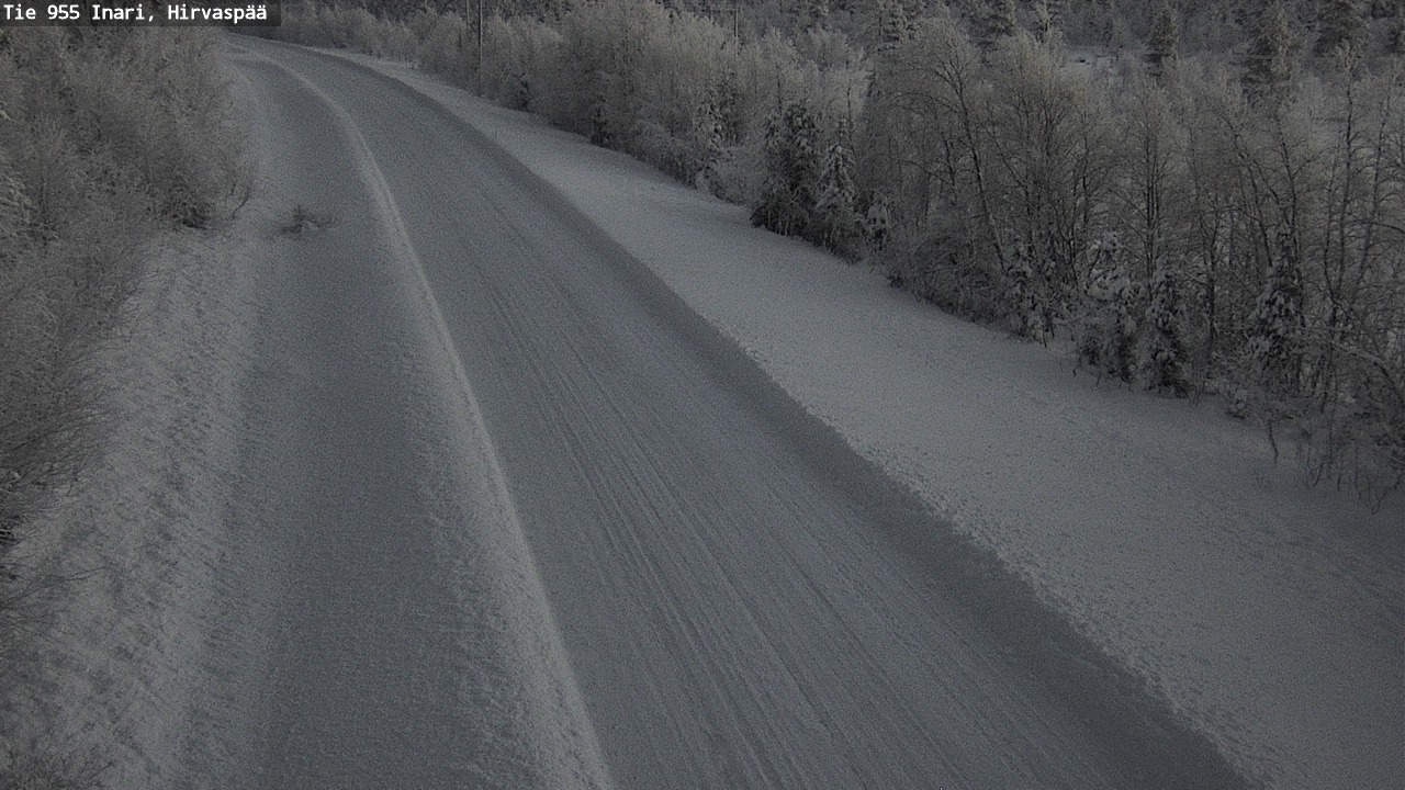 Weather Camera Image Road 955 Inari, Hirvaspää, Inari, Lappi