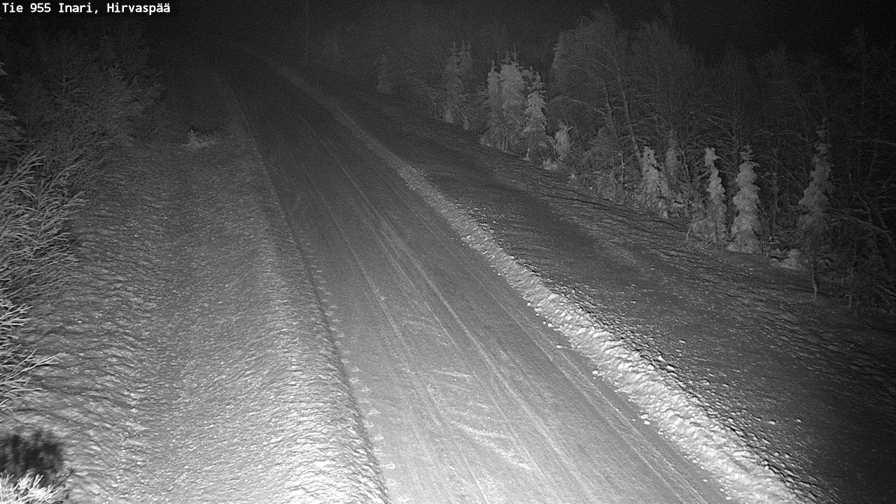 Weather Camera Image Road 955 Inari, Hirvaspää, Inari, Lappi