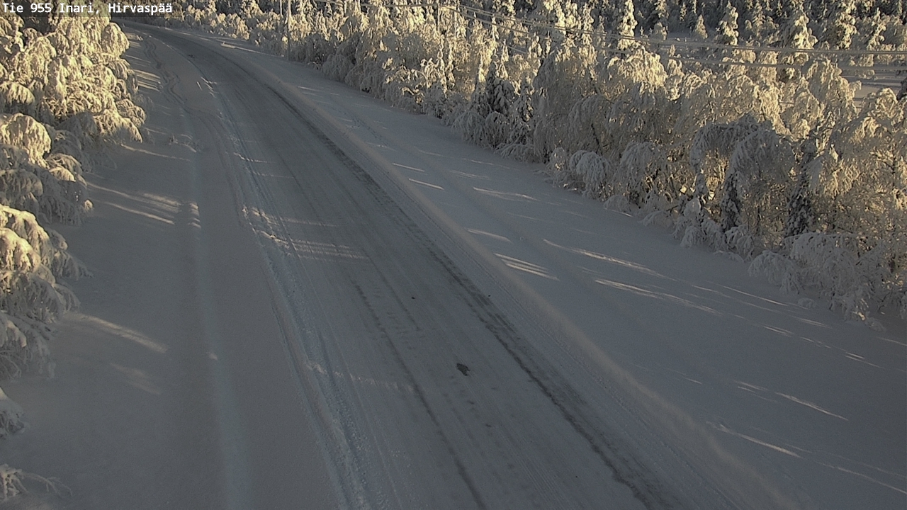 Weather Camera Image Väg 955 Enare, Hirvaspää, Inari, Lappi