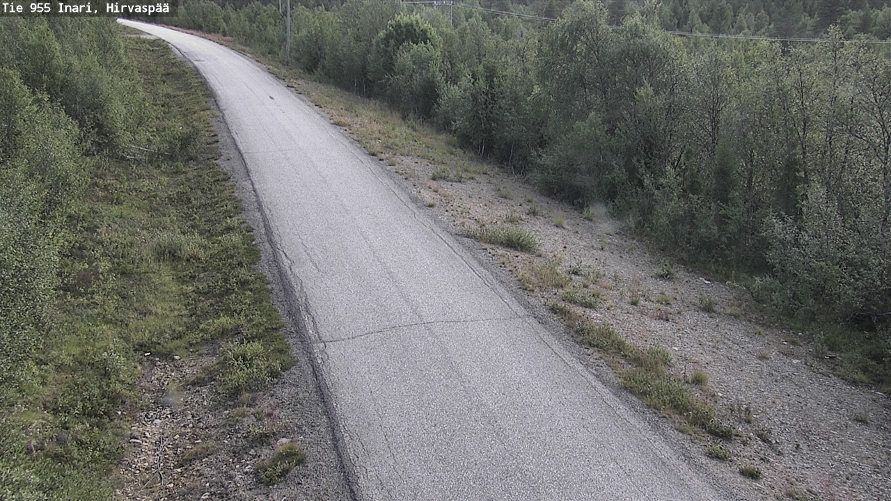 Weather Camera Image Road 955 Inari, Hirvaspää, Inari, Lappi