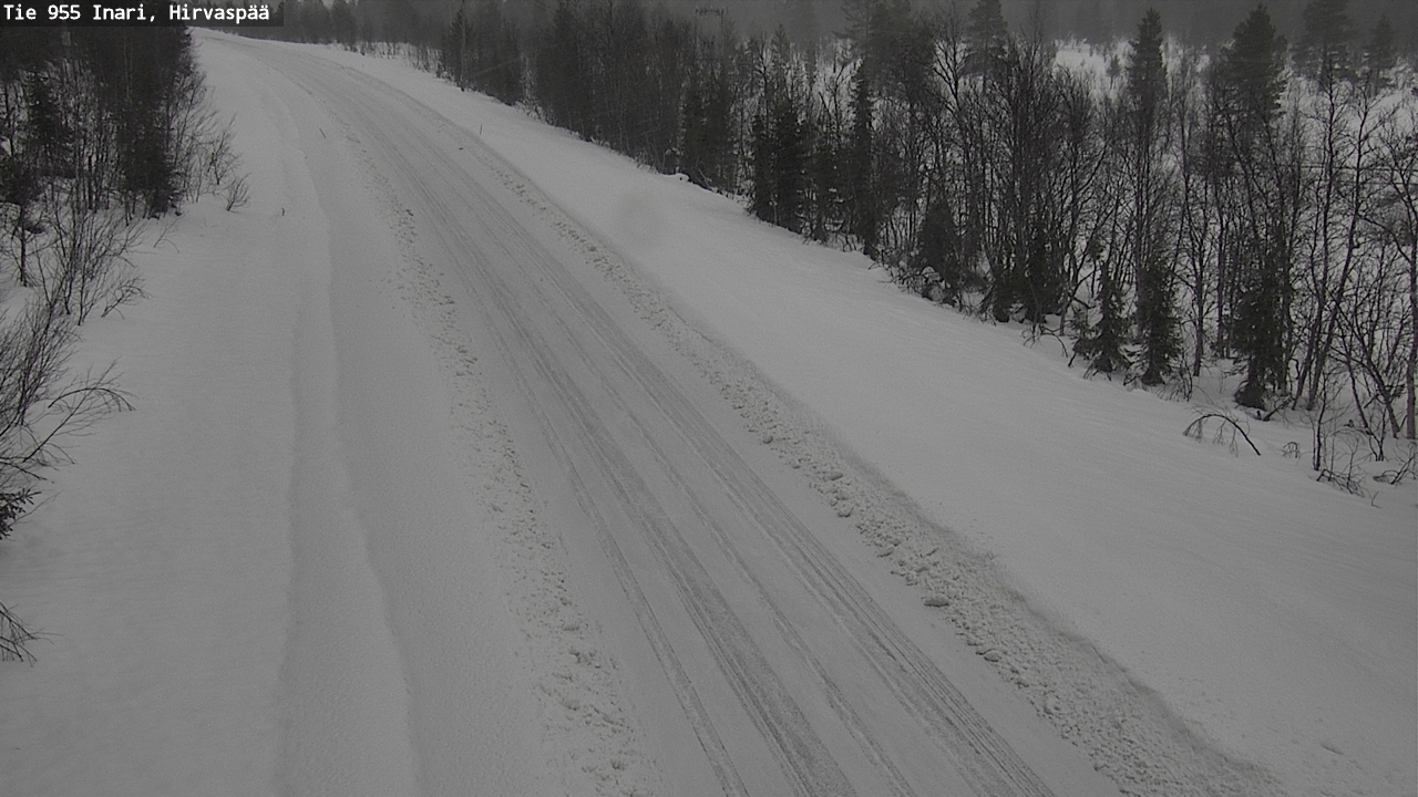 Kelikamerat Kuva Tie 955 Inari, Hirvaspää, Inari, Lappi